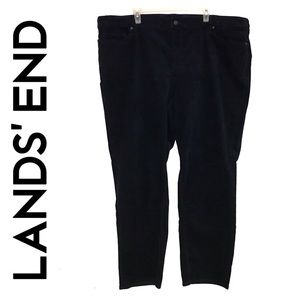 NWT Lands’ End Navy Corduroy Pants straight leg